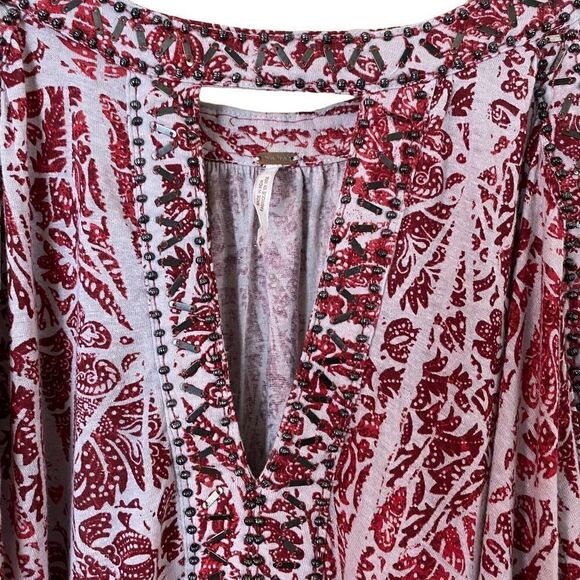 Free People Good Morning Cold Shoulder Top Size Medium - Picture 8 of 12